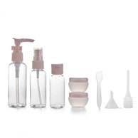 LIVEFY Putne bočice za kozmetiku Travely 8 kom, roza